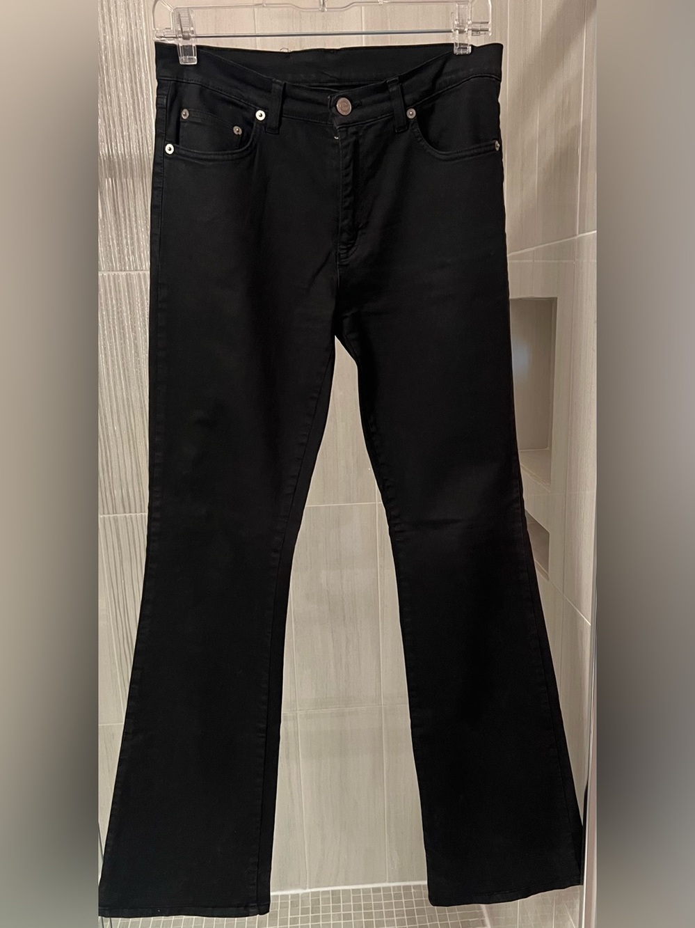 Iceberg ICE B Black Bootcut Flare Jeans Made in Italy Size 28